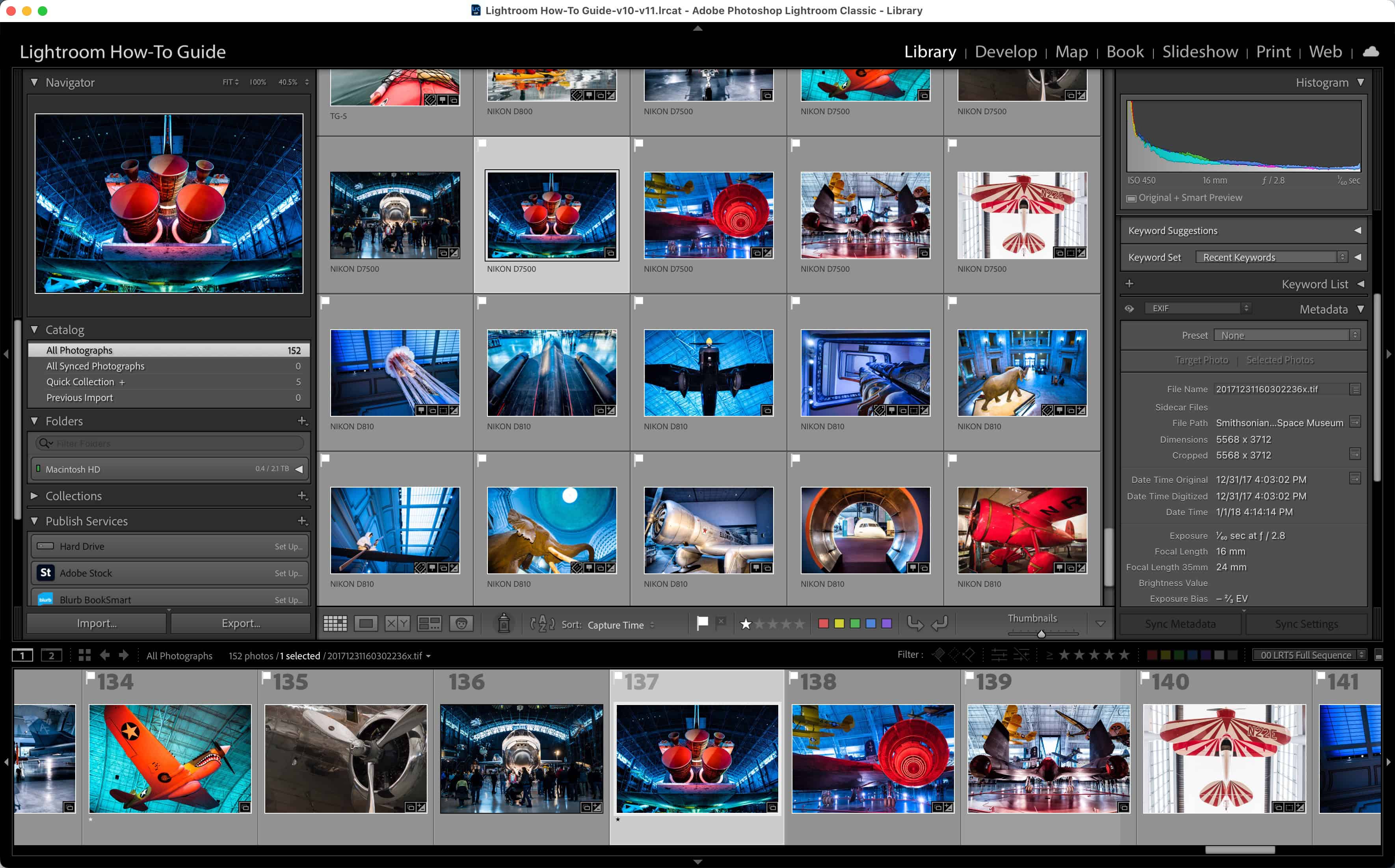 Screenshot illustration of Lightroom Classic How to Filter by Camera Serial Number