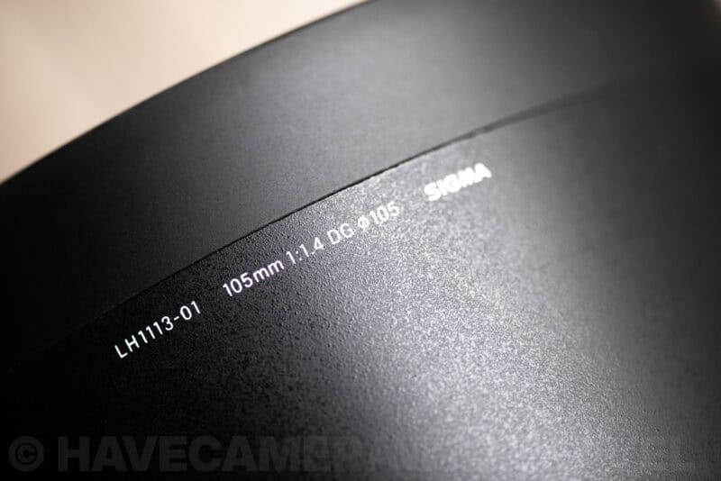 Sigma 105mm f/1.4 DG HSM Art Prime Lens