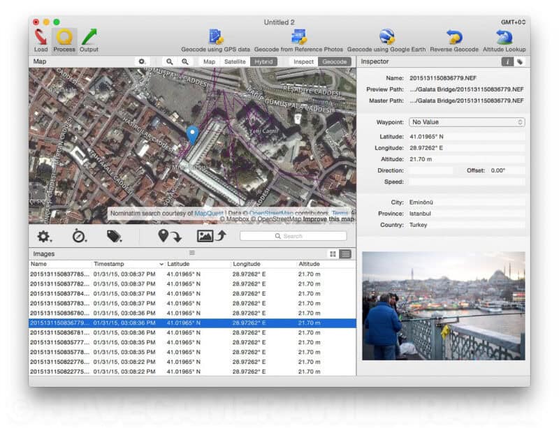 GPS Track in Istanbul, Turkey