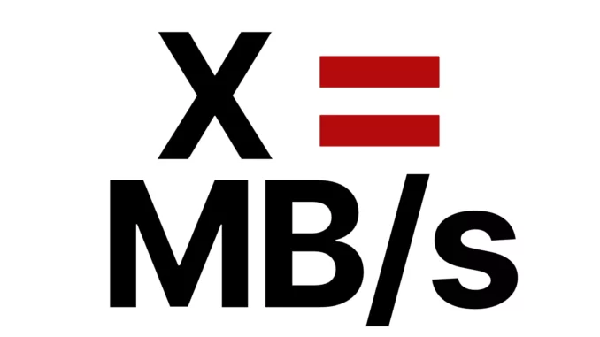 X to Megabytes Per Second Calculator Header