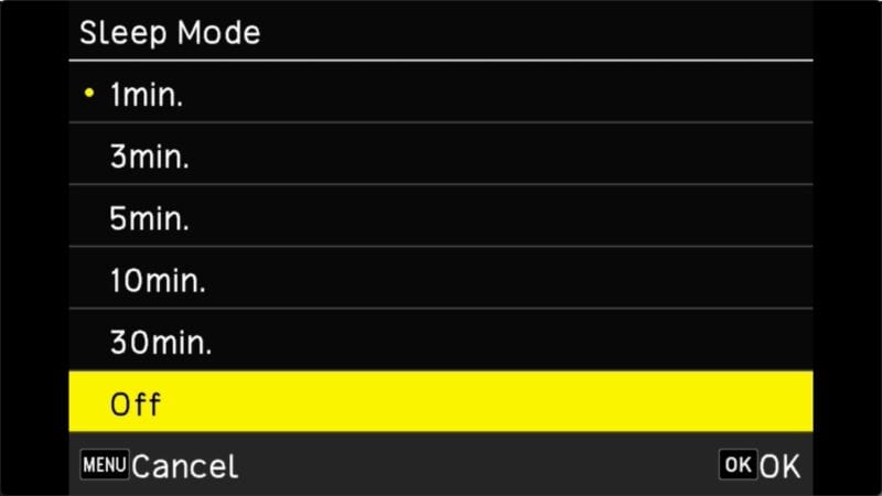 Screenshot of Ricoh GR III Menu to Show How to Make the Camera Quiet & Turn Off Sounds