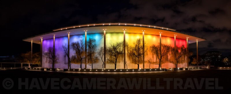 Kennedy Center Lights Panorama. Photo by David Coleman - havecamerawilltravel.com