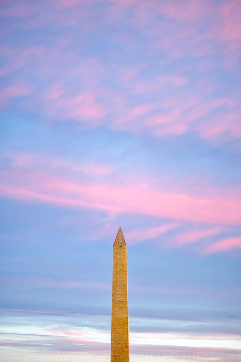 Washington DC Washington Monument - March 18, 2024 - CHERRYBLOSSOMWATCH.COM. Photo by David Coleman - havecamerawilltravel.com