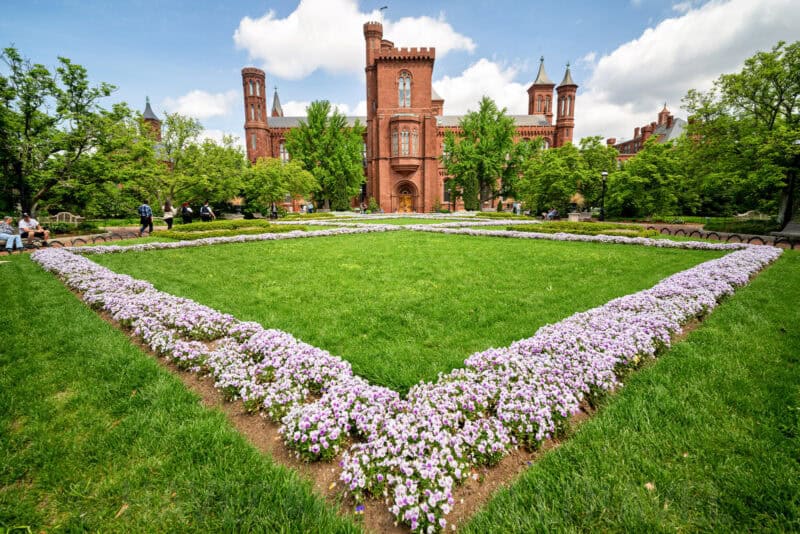 Smithsonian Castle in Washington DC. Photo by David Coleman - havecamerawilltravel.com