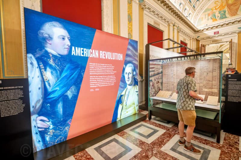 Library of Congress Two Georges Exhibit Washington DC. Photo by David Coleman - havecamerawilltravel.com