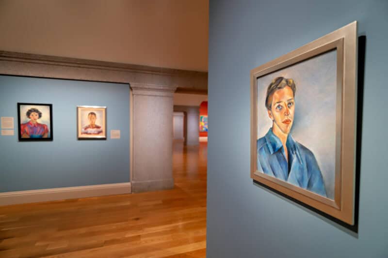 Portrait of Bill Ford by Japanese American Artist Miki Hayakawa at Smithsonian American Art Museum in Washington DC. Photo by David Coleman - havecamerawilltravel.com