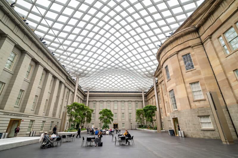 Kogod Courtyard at the Smithsonian American Art Museum and National Portrait Gallery in Washington DC. Photo by David Coleman - havecamerawilltravel.com