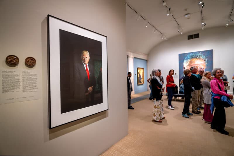 Official Photograph of Donald J. Trump, 45th and 47th President, in National Portrait Gallery in Washington DC. Photo by David Coleman - havecamerawilltravel.com