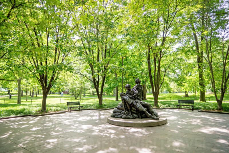 Vietnam Women's Memorial on National Mall in Washington DC. Photo by David Coleman - havecamerawilltravel.com