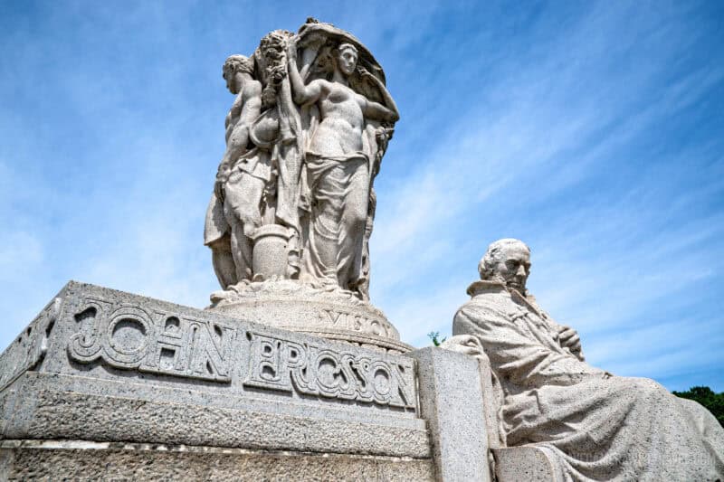 John Ericsson Memorial in Washington DC. Photo by David Coleman - havecamerawilltravel.com