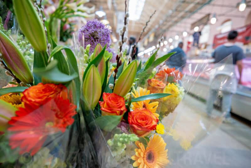 Eastern Market Flower Vendors at Historic Capitol Hill Market in Washington DC. Photo by David Coleman - havecamerawilltravel.com