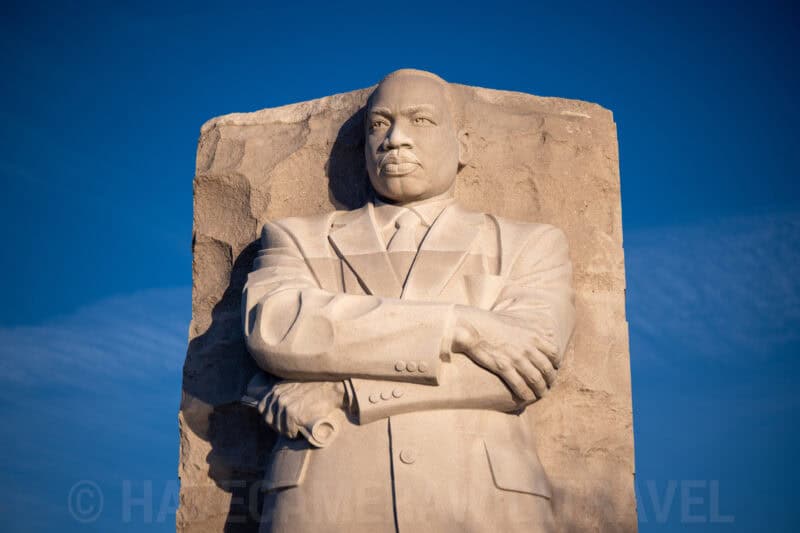 Martin Luther King Jr Memorial Statue Tidal Basin Washington DC. Photo by David Coleman - havecamerawilltravel.com