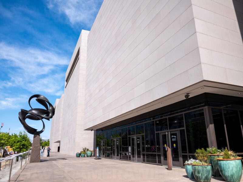 National Air And Space Museum Modern Facade Abstract Sculpture Washington DC USA. Photo by David Coleman - havecamerawilltravel.com