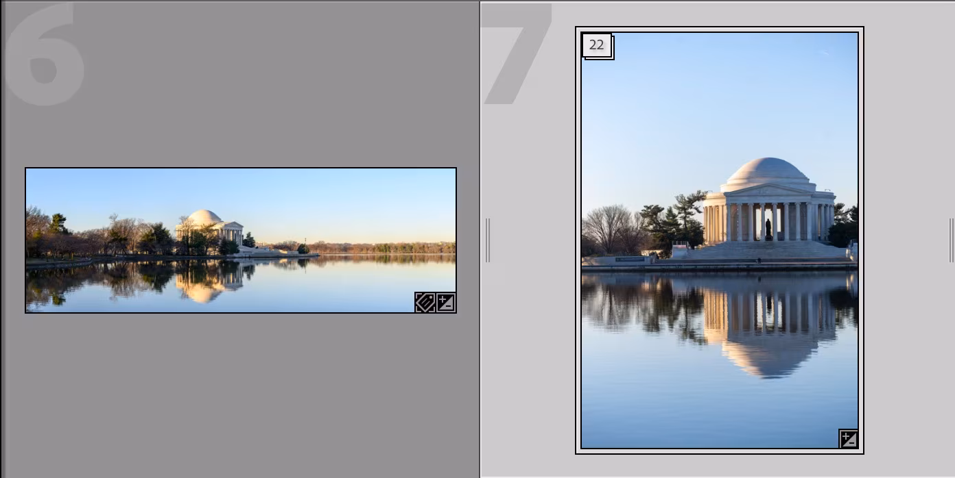Lightroom stack collapsed with new cover image