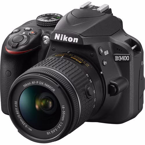 nikon d3400 with kit lens