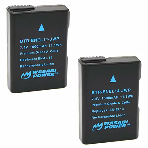 Wasabi Power EN-EL14a Battery (2-Pack)