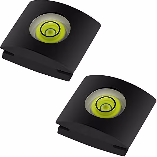 Anwenk Hot Shoe Cover with Spirit Level (2-Pack)