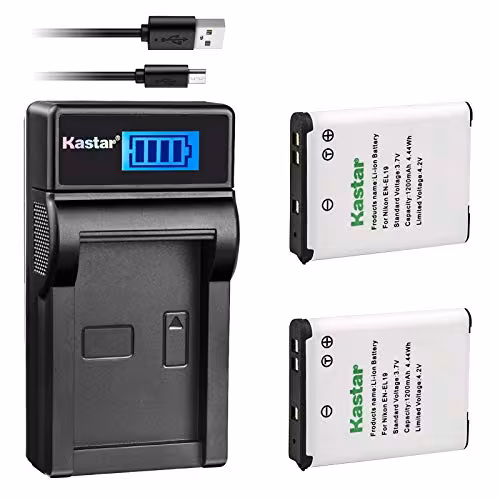 Kastar EN-EL19 Battery and Charger