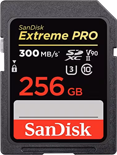 SanDisk Extreme PRO V90 UHS-II SDXC (256GB)