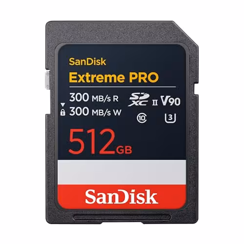 SanDisk Extreme Pro V90 UHS-II SDXC (512GB)